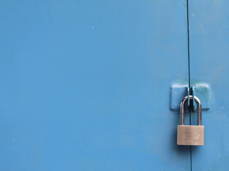 Padlock representing the security grading levels of door locking hardware
