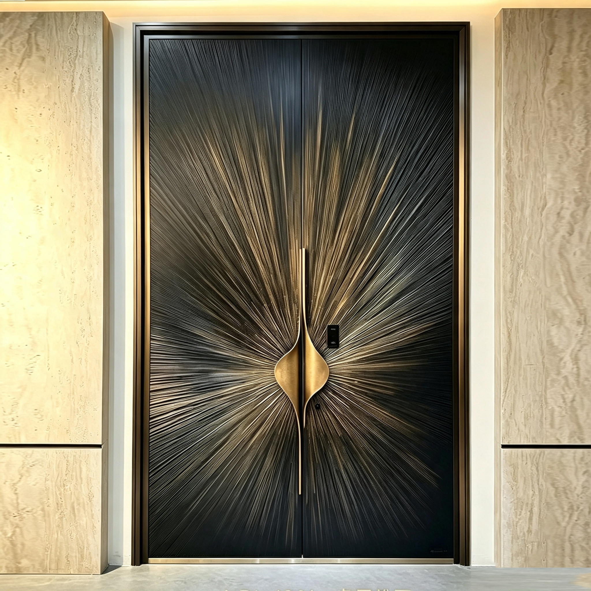 Aluminum alloy double door specially designed for high-end villas, luxury homes, and commercial clubs
