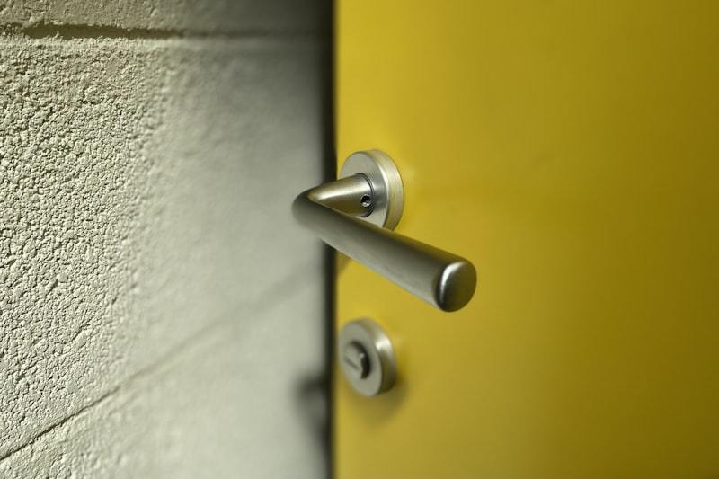 Stainless steel door lever hardware designed for marine environments
