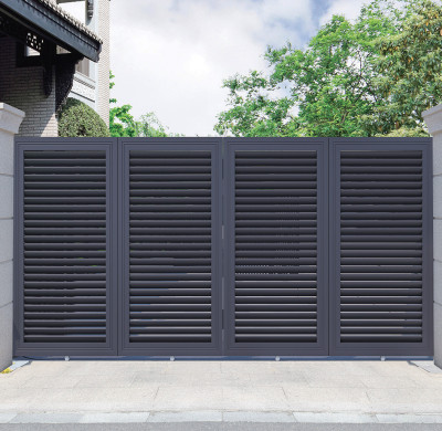 G-017 Aluminum gate / Automatic folding gate| Customized Size | Luxury Villa Garden