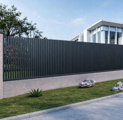 WQ-041 Aluminum fence|Customized Size | Luxury Villa Garden