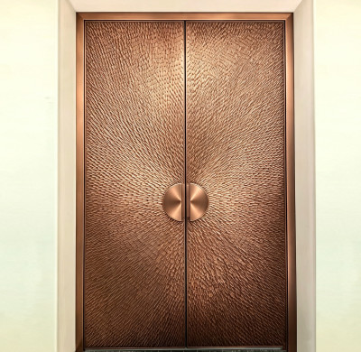 S-014Aluminum Double Door | Flame Retardant | Customized Size | Luxury Villa Entry