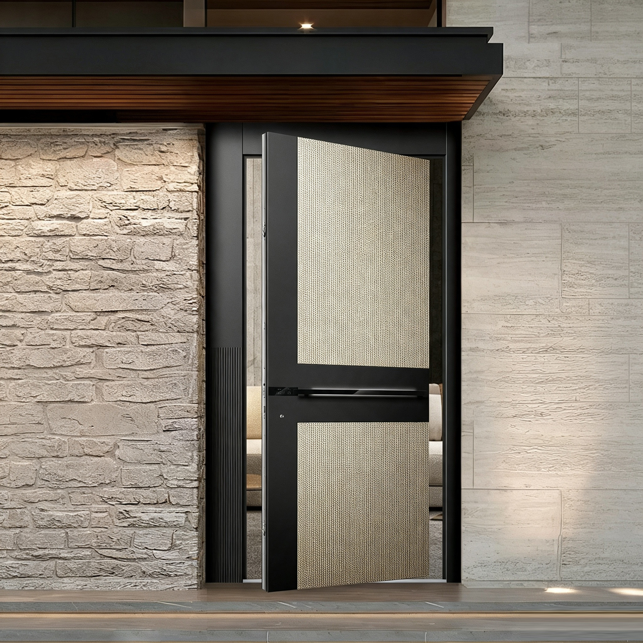 Aluminum alloy double door specially designed for high-end villas, luxury homes, and commercial clubs