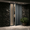 Z-022 Aluminum Unequal Double Doors | Flame Retardant | Customized Size | Luxury Villa Entry