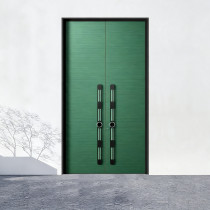 S-020 Aluminum Double Door | Flame Retardant | Customized Size | Luxury Villa Entry