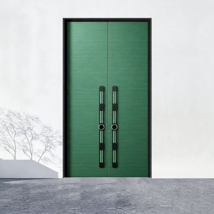 S-020 Aluminum Double Door | Flame Retardant | Customized Size | Luxury Villa Entry