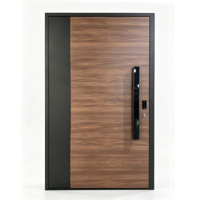 D-003 Aluminum Single Doors | Flame Retardant | Customized Size | Luxury Villa Entry
