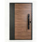 D-003 Aluminum Single Doors | Flame Retardant | Customized Size | Luxury Villa Entry