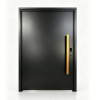D-005 Aluminum Single Doors | Flame Retardant | Customized Size | Luxury Villa Entry