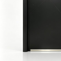 D-005 Aluminum Single Doors | Flame Retardant | Customized Size | Luxury Villa Entry