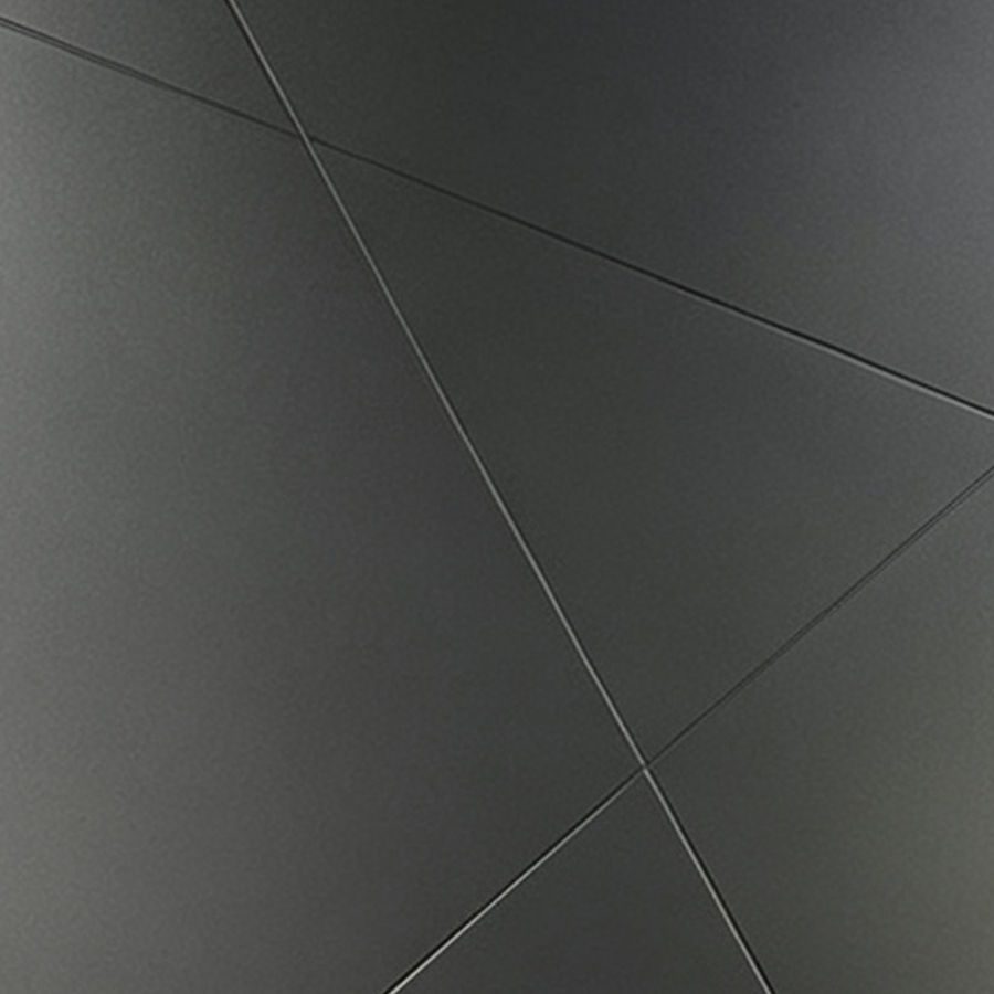 Matte black aluminum single entrance door built on a 100 by 65 mm frame