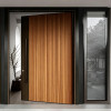 P-047 Aluminum pivot doors with glass  | Flame Retardant | Customized Size | Luxury Villa Entry