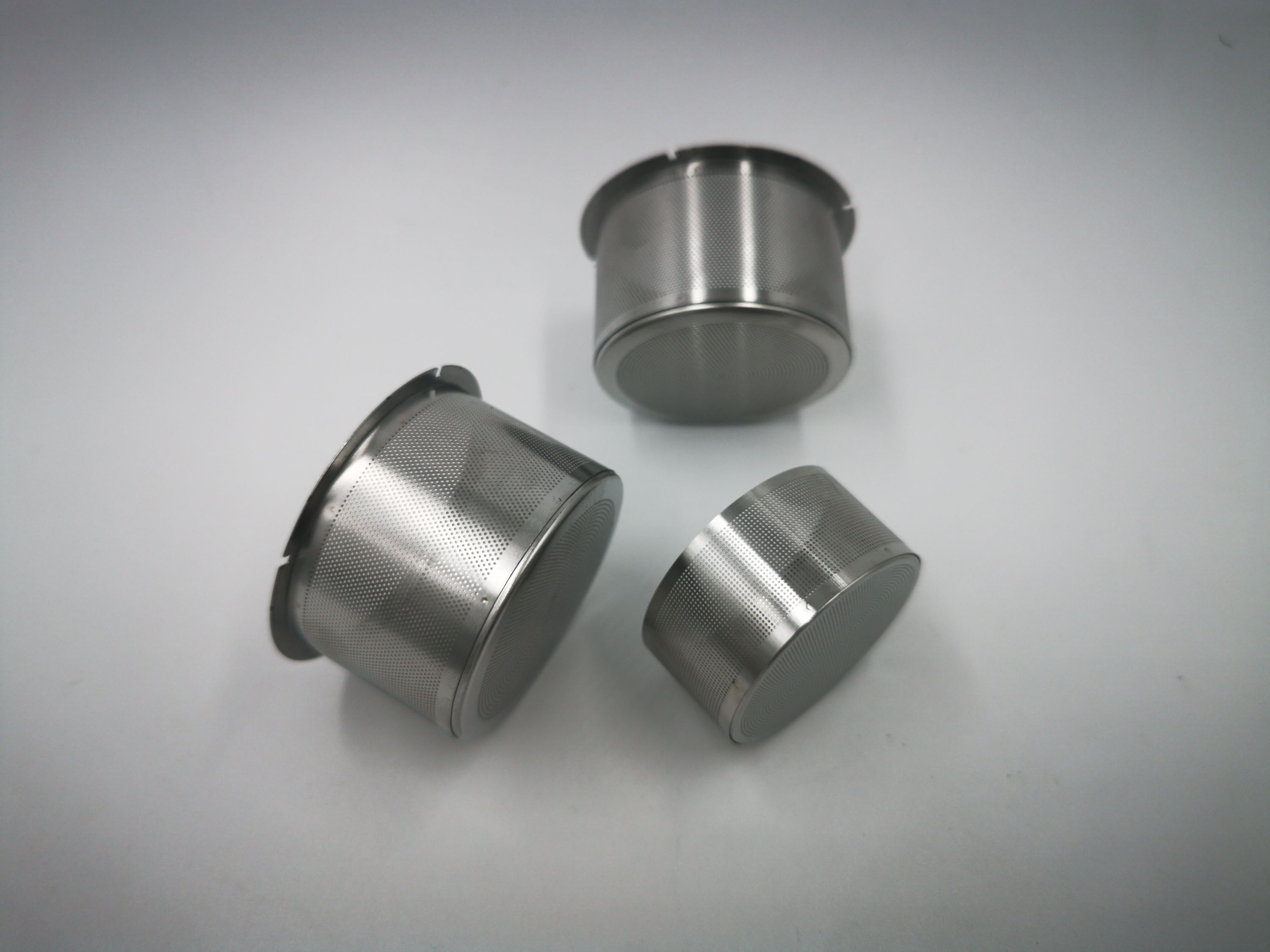 Etched Hair Dryer Inner Inlet Mesh | close view of etched features, edges and surface finish