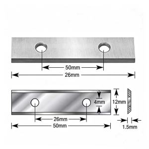 Tungsten Carbide Woodworking Cutting Blade 50*12*1.5 with 2 Holes