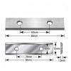 Tungsten Carbide Woodworking Cutting Blade 50*12*1.5 with 2 Holes