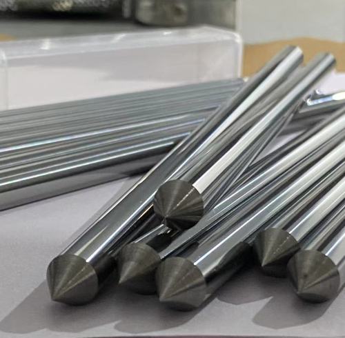 Tungsten Carbide Round Rods Polished Rods With Tips on Both Ends 10*220mm