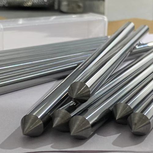 Tungsten Carbide Round Rods Polished Rods With Tips on Both Ends 10*220mm