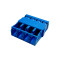 4 Port Fiber Optic Connector Housing | Injection Plastic Part | PBT | Telecom Equipment | OEM,ODM