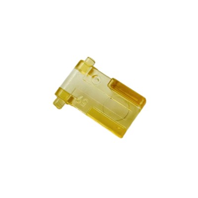 Amber Transparent Fiber Optic Plastic Part | Injection Molded | OEM ODM