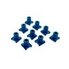 Blue Precision Fiber Optic Plastic Bushing | Telecom PBT Injection Molding Part | Optical Communication | OEM,ODM