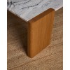 Custom Square Marble Coffee Table with Wood Base | Custom Hotel Furniture Manufacturer