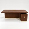 Custom Hotel Walnut Hotel Drawer Cabinet | Custom Hospitality Cabinet Marble Look Top | Hospitality Manufacturer