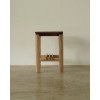 Custom Wood Side Table with Slatted Lower Rack | Unique Hotel Room Furniture Manufacturer