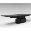 Custom Wood Dining Table with Sculptural Block Base | Indoor Hotel Dinning Table Manufacturer
