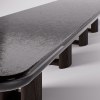 Custom Marble Top Dining Table with Walnut Grain Pedestals | PALMWELL Hotel Furniture Manufacturer