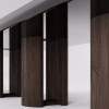 Custom Marble Top Dining Table with Walnut Grain Pedestals | PALMWELL Hotel Furniture Manufacturer