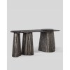Custom Sculptural Hotel Lobby Tables with Glass & Cast-Metal Bases | OEM/ODM Manufacturer
