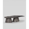 Custom Sculptural Hotel Lobby Tables with Glass & Cast-Metal Bases | OEM/ODM Manufacturer