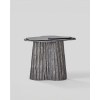 Custom Sculptural Hotel Lobby Tables with Glass & Cast-Metal Bases | OEM/ODM Manufacturer