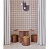 Custom Upholstered Hotel Stool Manufacturer | Hotel Accent Chair with Wood Base | PALMWELL