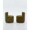 Custom Round Hotel Accent Chair Manufacturer | Fabric Upholstered with Low Back | OEM/ODM Furniture Manufacturer