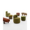 Custom Round Hotel Accent Chair Manufacturer | Fabric Upholstered with Low Back | OEM/ODM Furniture Manufacturer