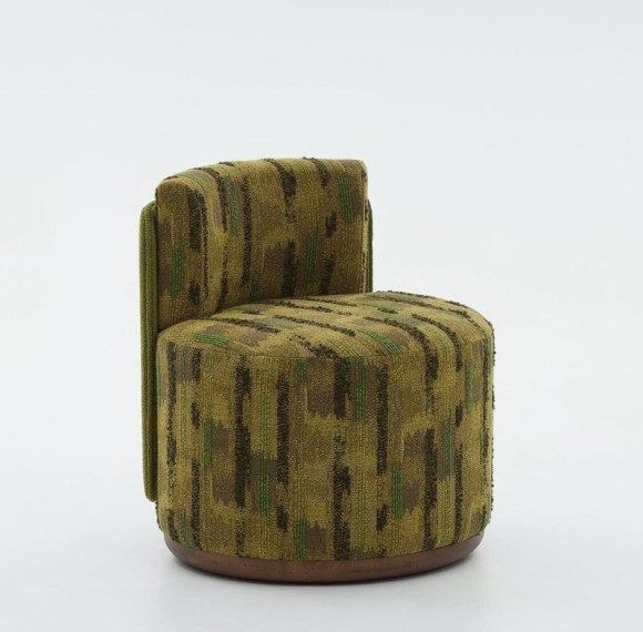 Custom Round  Hotel Accent Chair Manufacturer | Fabric Upholstered with Low Back | OEM/ODM Furniture Manufacturer