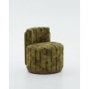 Custom Round Hotel Accent Chair Manufacturer | Fabric Upholstered with Low Back | OEM/ODM Furniture Manufacturer