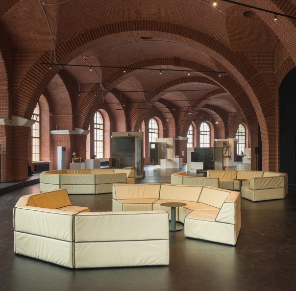Custom Geometric Modular Hotel Lobby Sofa | Hospitality Seating Manufacturer