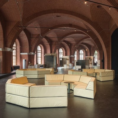 Custom Geometric Modular Hotel Lobby Sofa | Hospitality Seating Manufacturer