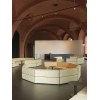 Custom Geometric Modular Hotel Lobby Sofa | Hospitality Seating Manufacturer