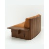 Custom Two-Seater Hotel Sofa with Sculpted Wood Arms | OEM/ODM Manufacturer