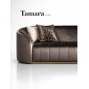 Custom Hotel Suite Sofa with Curved Arms & Channel Upholstery | OEM/ODM Manufacturer