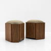 Custom Upholstered Hotel Stool Manufacturer | Hotel Accent Chair with Wood Base | PALMWELL