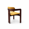 Custom Upholstered Hotel Armchair | Hotel Armchair Manufacturer | Wood-Grain Frame Chair