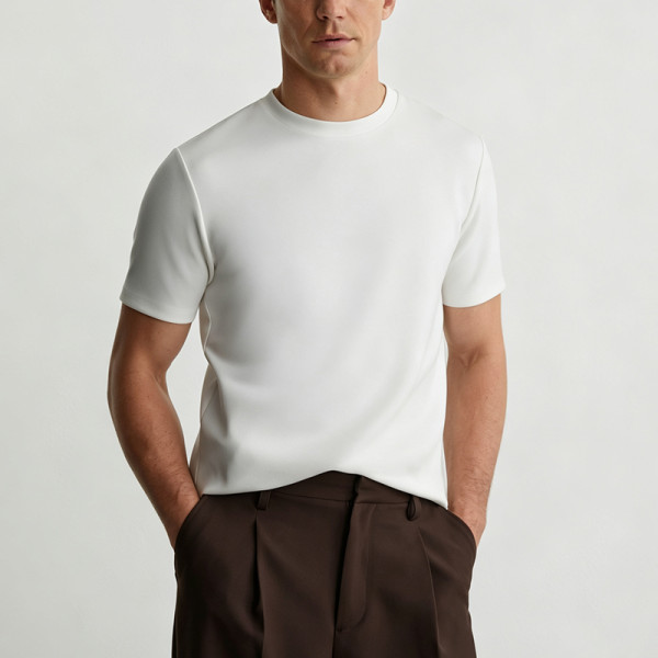 Custom Lightweight Stretch Polyester Spandex T-Shirt | Sublimation Print & Logo Branding for Streetwear, Athleisure & Casual Wear | OEM Manufacturer