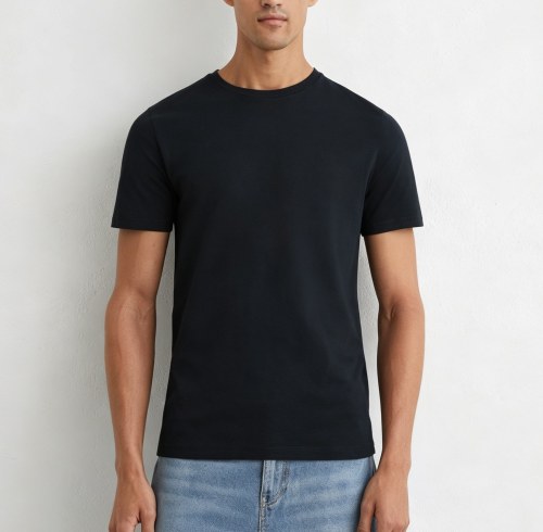 Custom Men's 100% Cotton Crew Neck T-Shirt for Brands