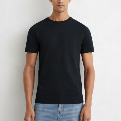 Custom Men's 100% Cotton Crew Neck T-Shirt for Brands