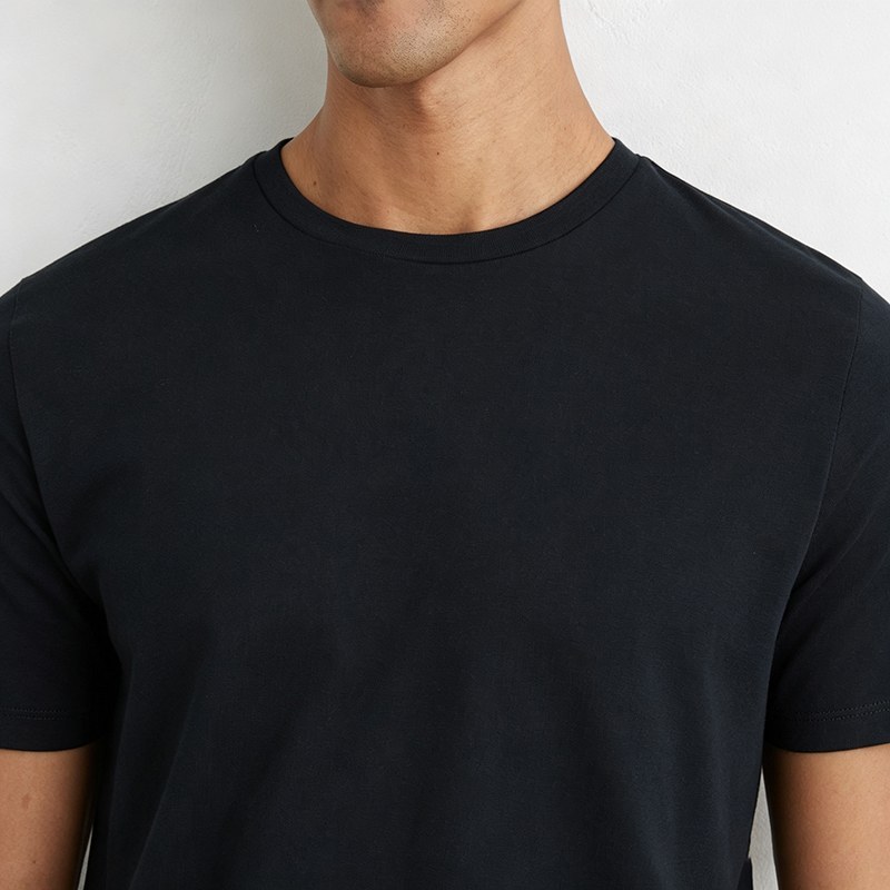 MCD0007 men's cotton crew neck T-shirt back view