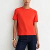 Custom Women's Stretch Ribbed Crew Neck T-Shirt for Activewear & Casual Brands